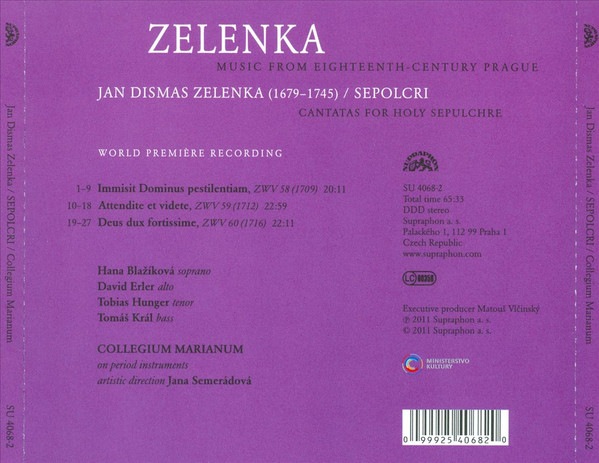 Jan Dismas Zelenka – Collegium Marianum, Jana Semerádová-2