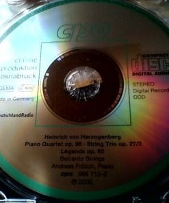 Heinrich Von Herzogenberg - Belcanto Strings · Andreas Frölich (2)-3