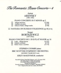 Arensky* / Bortkiewicz*, Stephen Coombs, BBC Scottish Symphony Orchestra, Jerzy Maksymiuk-1