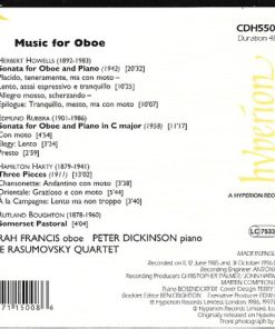 Howells*, Rubbra*, Harty*, Boughton* / Sarah Francis, Peter Dickinson, The Rasumovsky Quartet*-1
