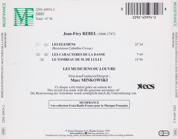 J. F. Rebel* / Les Musiciens Du Louvre • Marc Minkowski-1
