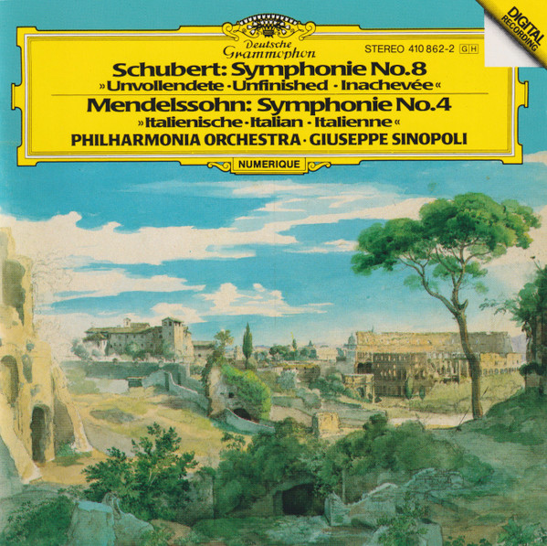 Mendelssohn*, Schubert* / Philharmonia Orchestra, Sinopoli*-0