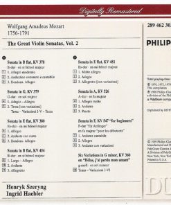 Mozart* - Henryk Szeryng, Ingrid Haebler-1