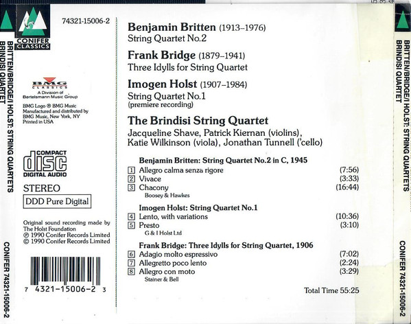 Brindisi Quartet, Benjamin Britten, Frank Bridge, Imogen Holst-3