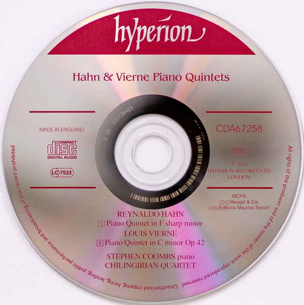 Hahn* & Vierne*, Stephen Coombs, Chilingirian Quartet*-2