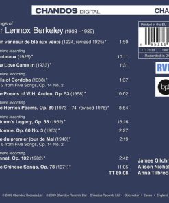 Lennox Berkeley - James Gilchrist · Anna Tilbrook · Alison Nicholls-1
