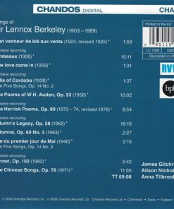 Lennox Berkeley - James Gilchrist · Anna Tilbrook · Alison Nicholls-2