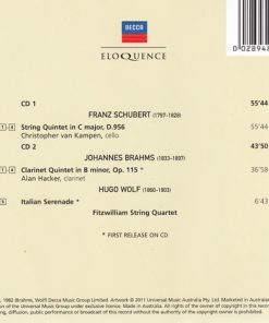 Schubert*, Brahms*, Wolf*, Fitzwilliam String Quartet-4
