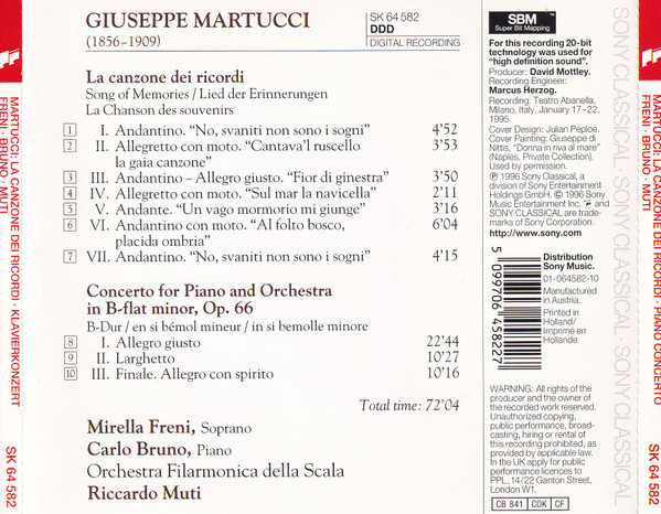 Giuseppe Martucci - Mirella Freni, Carlo Bruno (2), Filarmonica Della Scala, Riccardo Muti-4