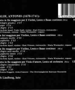 Antonio Vivaldi, Jakob Lindberg, Nils-Erik Sparf, Monica Huggett, Drottningholms Barockensemble-1