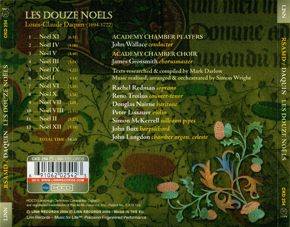 Louis-Claude Daquin, The Chorus And Orchestra Of The Royal Scottish Academy Of Music And Drama, John Wallace (4)-1