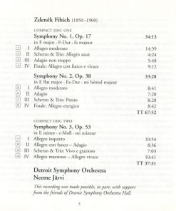 Fibich* - Detroit Symphony Orchestra, Neeme Järvi-3
