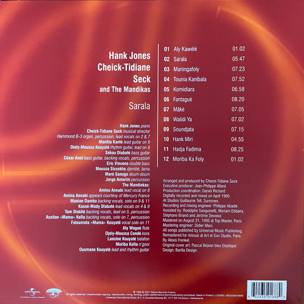 Hank Jones Meets Cheick-Tidiane Seck* And The Mandinkas-1