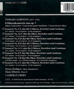 Tomaso Albinoni - Heinz Holliger, Hans Elhorst, Camerata Bern-1