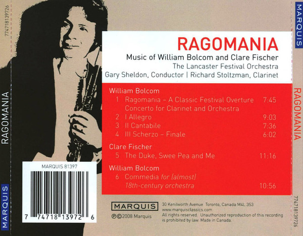 William Bolcom, Clare Fischer, Richard Stoltzman, Lancaster Festival Orchestra, Gary Sheldon-1