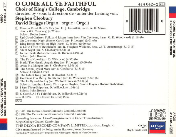 King's College Choir*, Stephen Cleobury-1