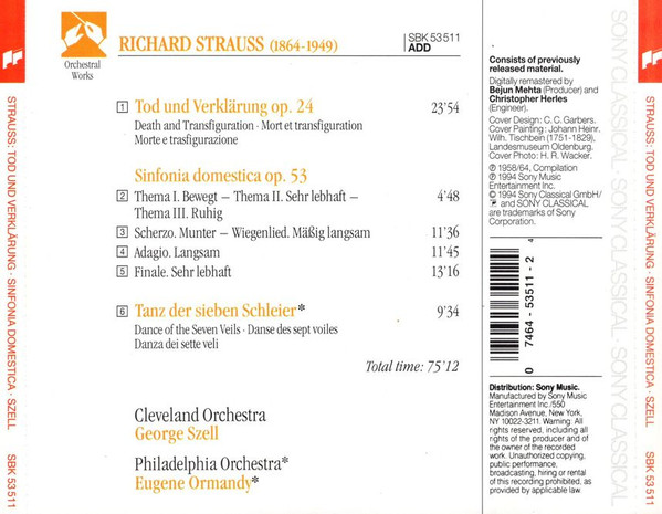 Richard Strauss, Philadelphia Orchestra*, Cleveland Orchestra*, Eugene Ormandy, George Szell-1
