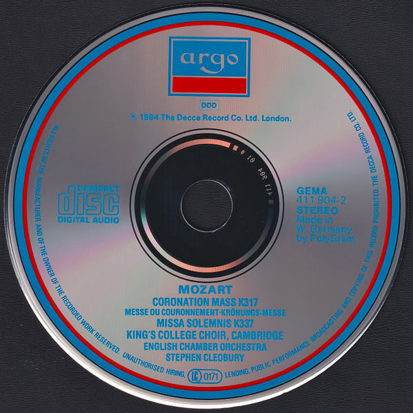 Wolfgang Amadeus Mozart, English Chamber Orchestra, The King's College Choir Of Cambridge, Stephen Cleobury-2