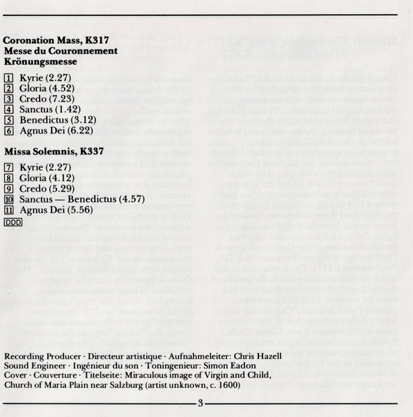 Wolfgang Amadeus Mozart, English Chamber Orchestra, The King's College Choir Of Cambridge, Stephen Cleobury-4