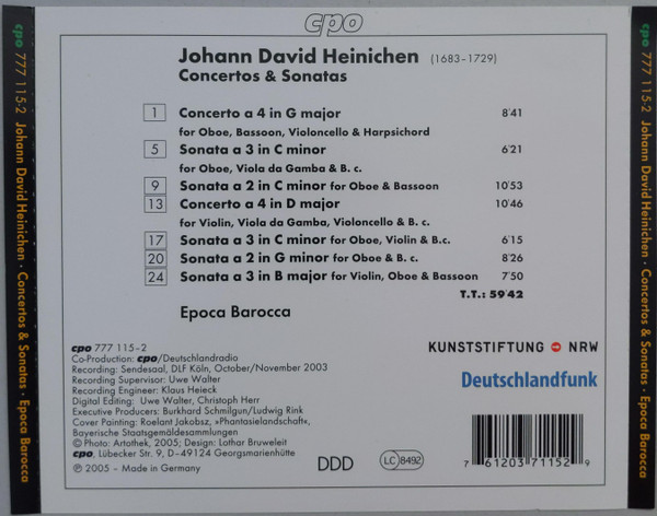 Johann David Heinichen - Epoca Barocca-1