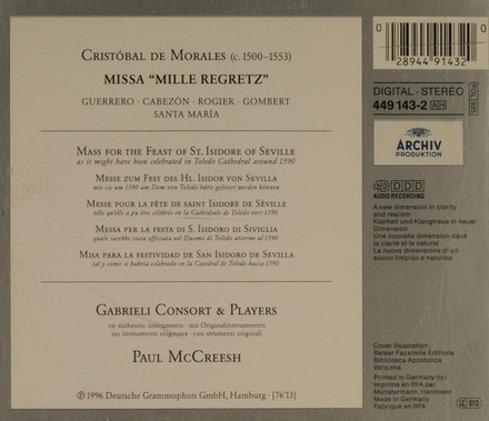 Morales*, Gabrieli Consort & Players*, Paul McCreesh-1