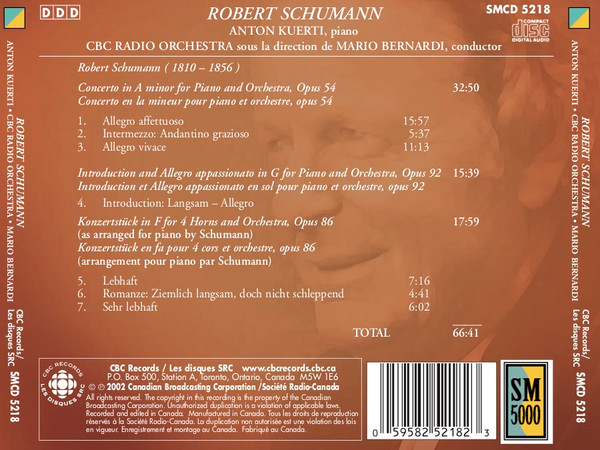 Robert Schumann, Anton Kuerti, CBC Radio Orchestra*, Mario Bernardi (2)-1
