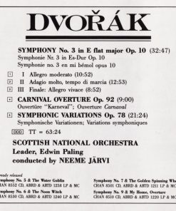 Dvořák*, Scottish National Orchestra* Conducted By Neeme Järvi-3