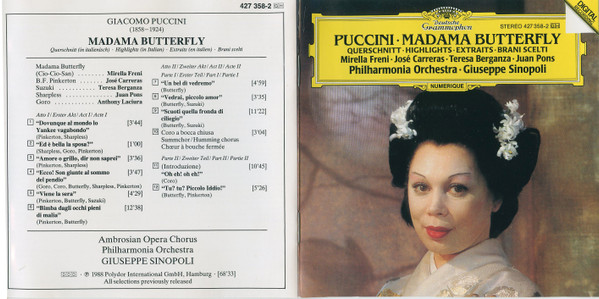 Puccini*, Giuseppe Sinopoli, Mirella Freni, José Carreras, Teresa Berganza, Juan Pons, Ambrosian Opera Chorus* & Philharmonia Orchestra-3