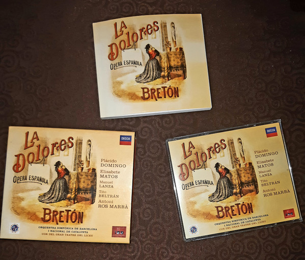 Bretón* - Plácido Domingo*, Elisabete Matos, Manuel Lanza, Tito Beltrán, Orquestra Simfònica De Barcelona I Nacional De Catalunya, Cor Del Gran Teatre Del Liceu, Antoni Ros Marbà*-1