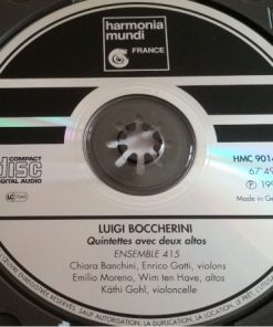 Boccherini*, Ensemble 415, Chiara Banchini, Enrico Gatti, Emilio Moreno, Wim Ten Have, Käthi Gohl-3