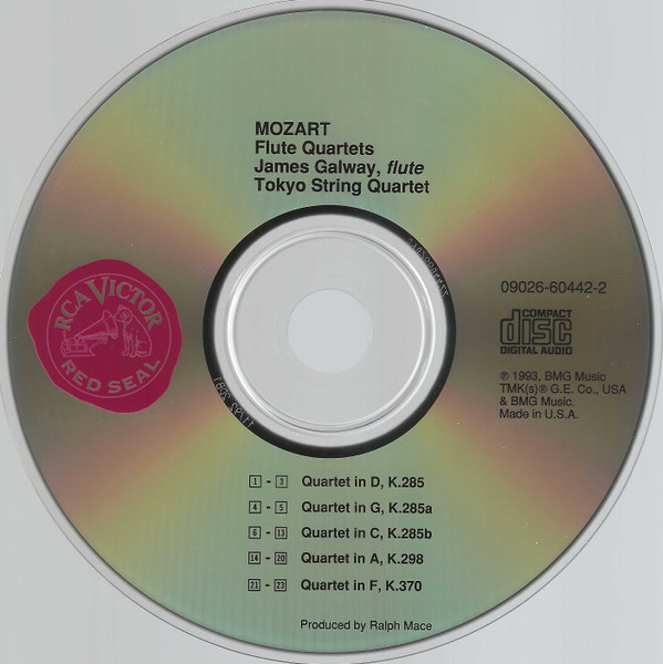 James Galway, Tokyo String Quartet, Mozart*-2