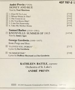 Kathleen Battle, Toni Morrison, Samuel Barber, George Gershwin, Orchestra Of St. Luke's, André Previn-2