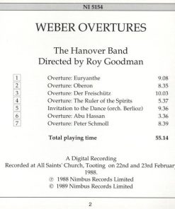 Weber*, The Hanover Band*, Roy Goodman-4