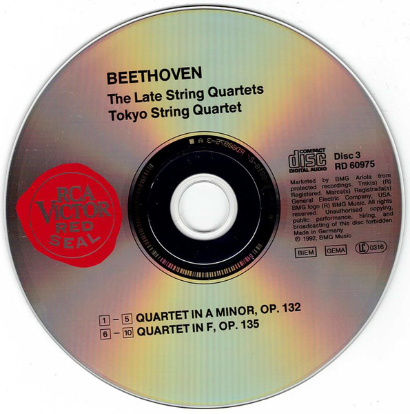 Beethoven* - Tokyo String Quartet-4