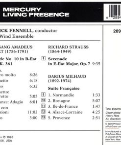 Mozart*, Strauss*, Milhaud*, Eastman Wind Ensemble, Frederick Fennell-3
