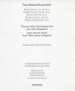The Hilliard Ensemble - Thomas Tallis / Christopher Tye / John Sheppard-2
