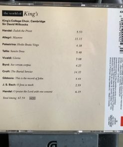 King's College Choir, Cambridge*, Sir David Willcocks*, Allegri*, Handel*, Byrd*, Tallis*, Palestrina*, Bach*, Vivaldi*, Gibbons*-1