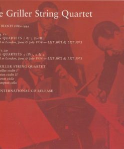 The Griller String Quartet, Bloch*-1