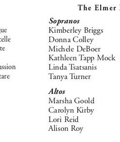 Elmer Iseler Singers, Lydia Adams (2)-2