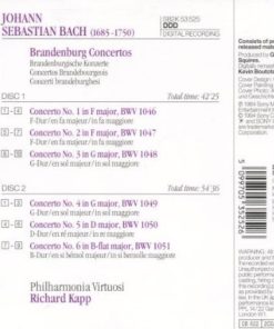 Johann Sebastian Bach By Philharmonia Virtuosi, Richard Kapp-1