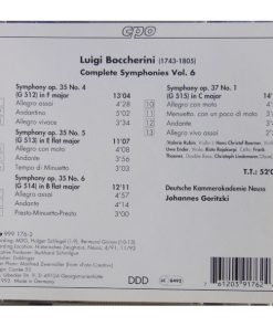 Luigi Boccherini - Deutsche Kammerakademie Neuss, Johannes Goritzki-1