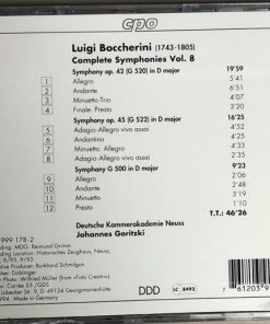 Luigi Boccherini - Deutsche Kammerakademie Neuss, Johannes Goritzki-1