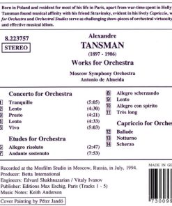 Alexandre Tansman, The Moscow Symphony Orchestra, Antonio De Almeida-1