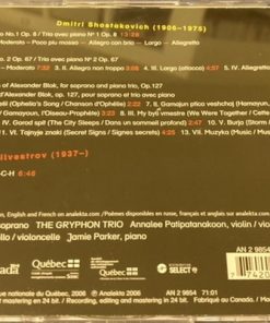 Dmitri Shostakovich, Valentin Silvestrov, The Gryphon Trio, Aline Kutan-1