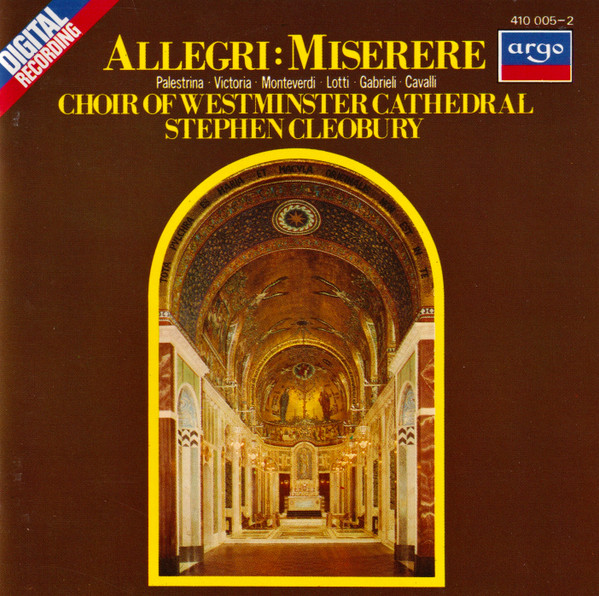 Allegri* - Choir Of Westminster Cathedral*, Stephen Cleobury-0