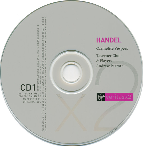 Georg Friedrich Händel - Taverner Consort, Choir & Players, Andrew Parrott-2