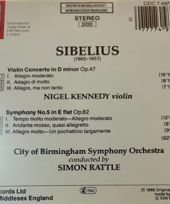 Jean Sibelius, Sir Simon Rattle, Nigel Kennedy, City Of Birmingham Symphony Orchestra-3