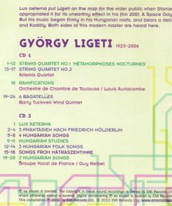 Ligeti* - Artemis Quartet*, Groupe Vocal De France, Guy Reibel-1