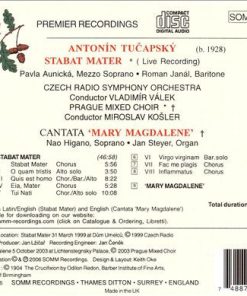 Antonín Tučapský, Pavla Aunická, Roman Janál, Czech Radio Symphony Orchestra*, Vladimír Válek, The Prague Mixed Choir, Miroslav Košler-1