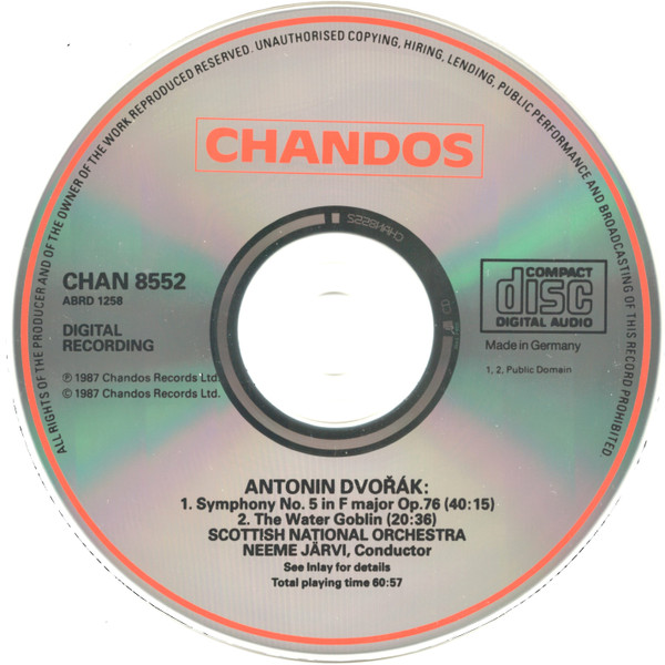 Dvořák* – Scottish National Orchestra*, Neeme Järvi-2